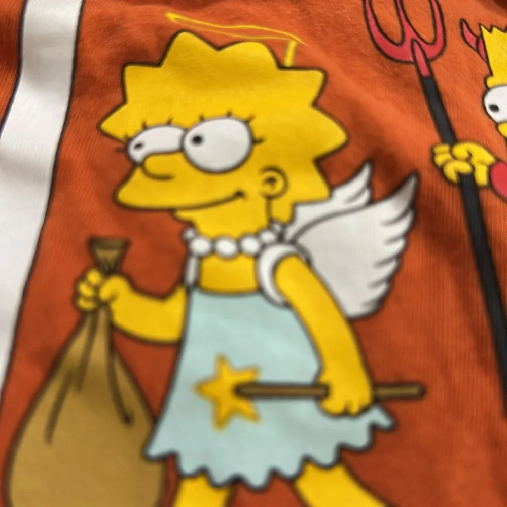 Old Navy The Simpsons Bart & lisa Happy Halloween t shirt large 10/12 unisex
